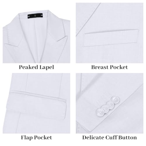 Men's Suit 2 Piece Suits Double Breasted Men Slim Fit Suit Blazer Pants Set Wedding Prom Tuxedos3