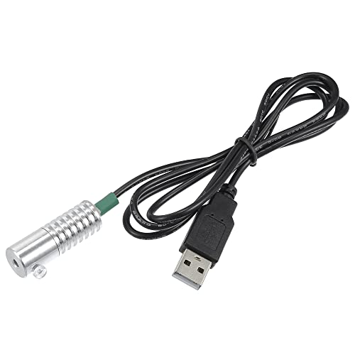 ACROPIX 3mm 0.12" 2W LED Luz de Alumino Iluminador Verde USB para Auto miniatura 1