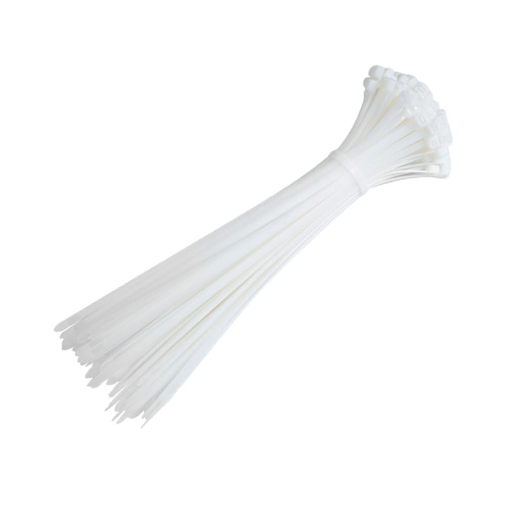 Fascette stringicavo 100 pezzi autobloccanti fascette stringicavo in plastica regolabile fascette stringicavo in nylon resistente ai raggi UV per riparazioni macchine gestione cavi giardinaggio