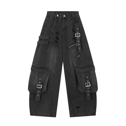 Baggy Jeans for Men and Women Ripped Wide Leg Trendy Boyfriend Denim Pants Casual Aesthetic Jeans Street Wear