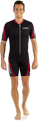 Cressi Playa Wetsuit Front Zip Shorty with Wetsuit, Mens-MD