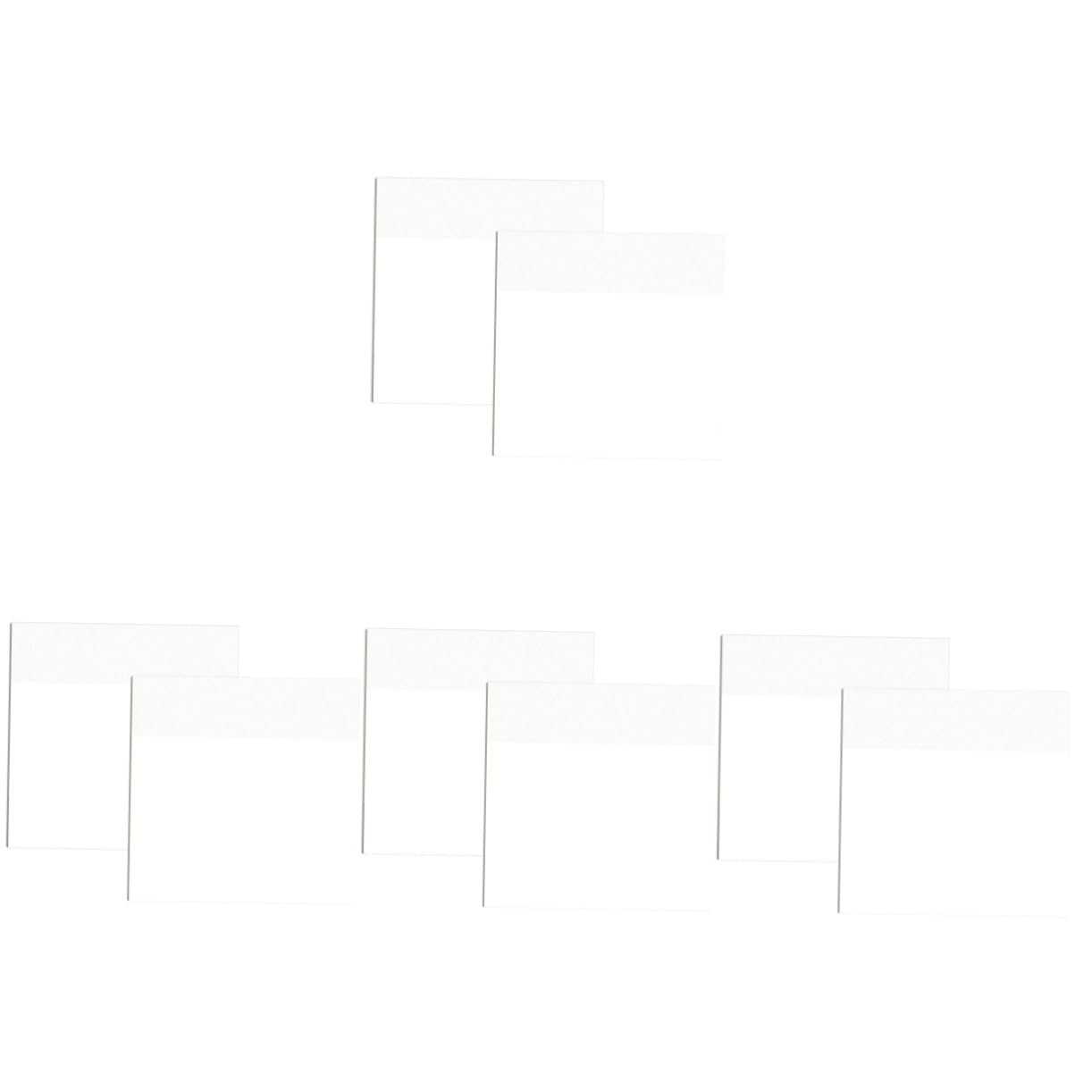 MAGICLULU 800 Feuilles Notes Autocollantes Transparentes Papier Bloc-notes Collant Liste De Choses à Faire Fournitures De Bureau Autocollant Étanche Translucide Pvc Auto-adhésif Étudiant