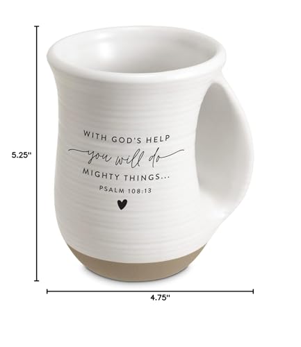 Taza de cerámica para café con forma de calentador de manos 18 oz miniatura 3
