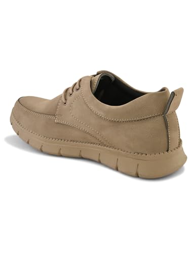 Image of STANPHORD Men Suede Lace-Up Casual Sneakers | Rugged Outdoor Walking Shoes | Cushioned Anti-Skid Sole | College Travel (TPSI 5021)