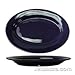 International Tableware CA-12-CB Cancun?"? 10 3/8" x 7 1/4" Cobalt Platter w/Rolled Edge