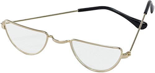 Preisvergleich Produktbild Bristol Novelty ba733 Halbmondbrille, Gold, Einheitsgröße