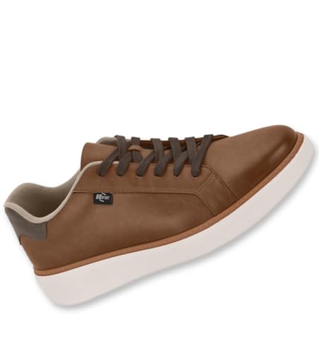 Men's Brazilian 100% Casual Sneakers, White, Ultra Comfort,2