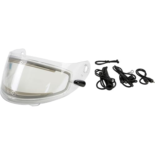 GMAX GM-64/MD-01 Shield Electric Lens with Cord Kit Street Motorcycle Helmet Accessories - Clear/One Size