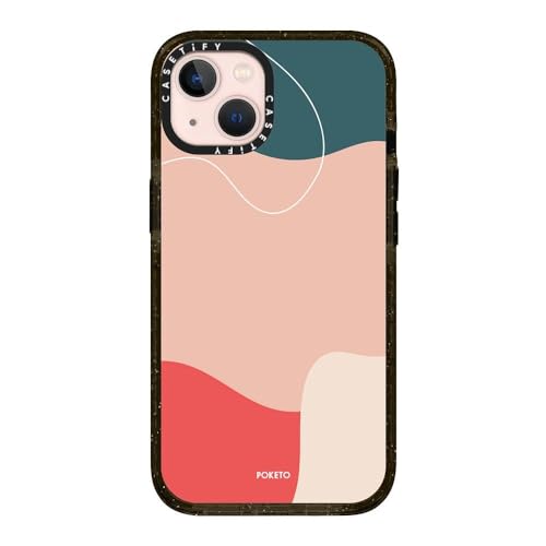 CASETiFY �C���p�N�g�P�[�X iPhone 13 - CORAL REEF BY POKETO - �N���A �u���b�N