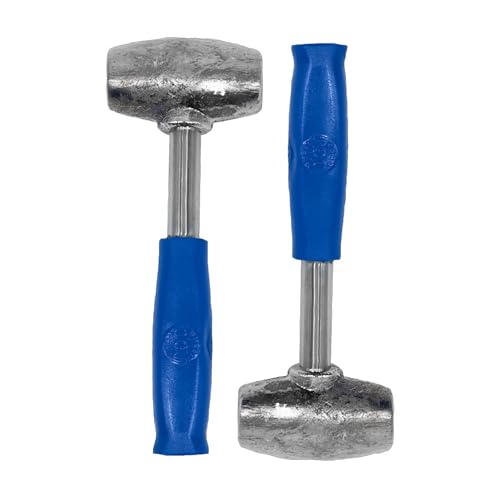 2 Blue Lead Hammers 4.5 lbs for Lowrider Wire Wheel Rim Knock off Spinners Made in the USA