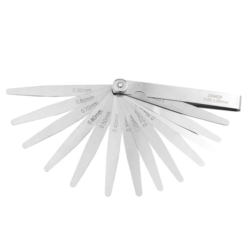 Feeler Gauges Set Stainless Steel Metric And Standard Thickness Gauges Tapered Feeler Gauges Measuring Tool