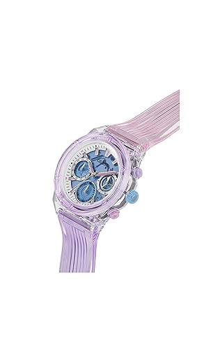 Image of Guess Women's| Analog Sport Watch| Sustainable Nylon Case| PU Strap | 30M Water Resistance
