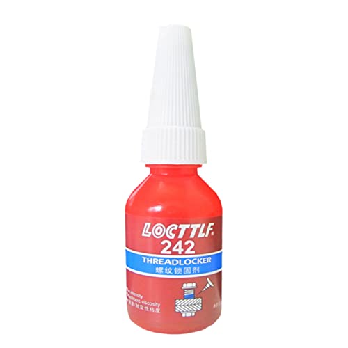 Fijador de roscas Adhesivo, Tornillo pegamento 242, 10 ml Fijador de roscas para Tornillos, Sellador de hilo de metal antiaflojamiento, Hilo anticorrosión de sellado de