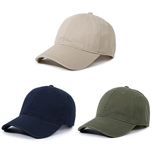 Image of Crazy Era Unisex Cotton Baseball Cap Plain Blank Dad Hat Adjustable Vintage Solid Hat