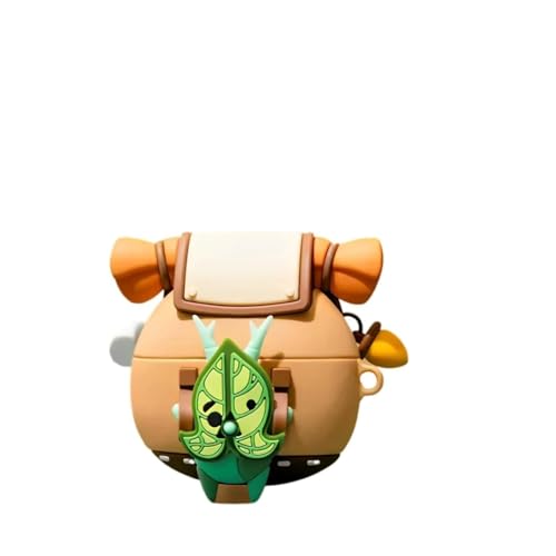 Custodia Korok compatibile con AirPods con portachiavi simpatica custodia protettiva antiurto per 2 e 1 per bambini e ragazzi silicone