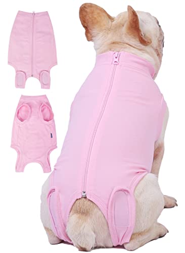 Image of Dog Surgery Recovery Suit - After Spay, Abdominal Wounds Post Surgical Recovery, Anti Licking Breathable Dog Onesies for Small, Medium & Large Pet, Alternative Bandages Cone E-Collar