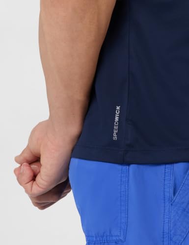 Image of Reebok Men's Polyester Gym T-Shirt - Quick Dry Moisture Wicking Sports T-Shirt for Men | Workout Running Training Tshirt for Men | Half Sleeve Active Tee