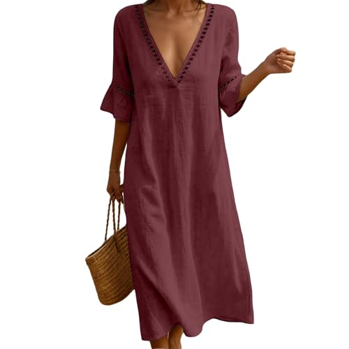 Robe d'été légère en lin pour rester fraîche sous le soleil