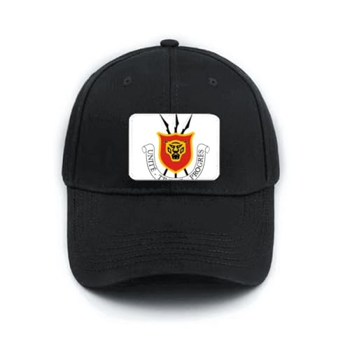 Casquette du Burundi Bujumbura rétro noire ajustable accessoire mode décontracté