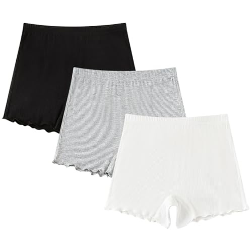 Leggings court pour fille parfait pour la danse et l'école, short d'été stretch en coton