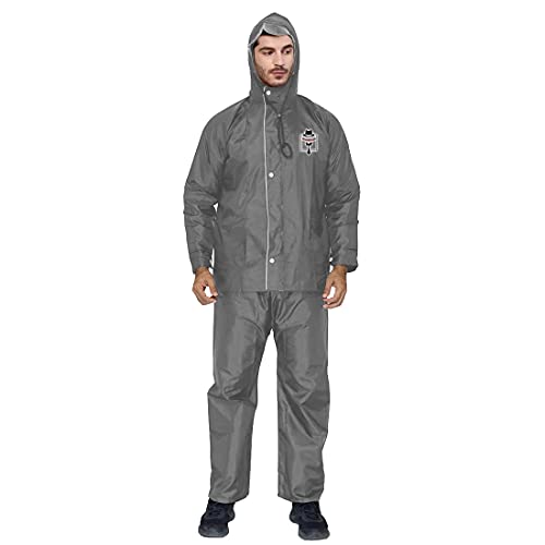 Image of Trustous Men's & Women's Waterproof Double Layer Reversible Raincoat with Pant 100% Water Proof with 4 Colour's and 6 Size (M to 4XL)