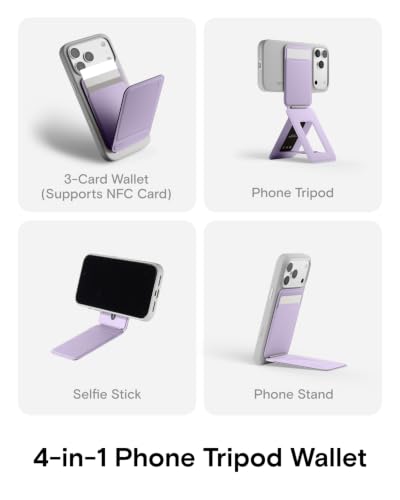 Image of MOFT Snap Phone Tripod Wallet AERA, NFC-Supported Card Holder, iPhone Stand