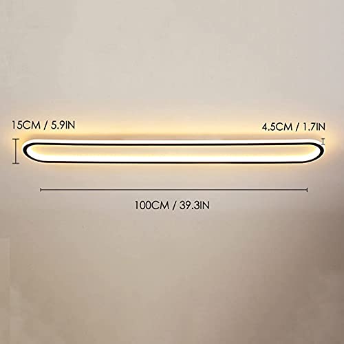 Éclairage intérieur moderne LED dimmable à longue bande en métal - 3