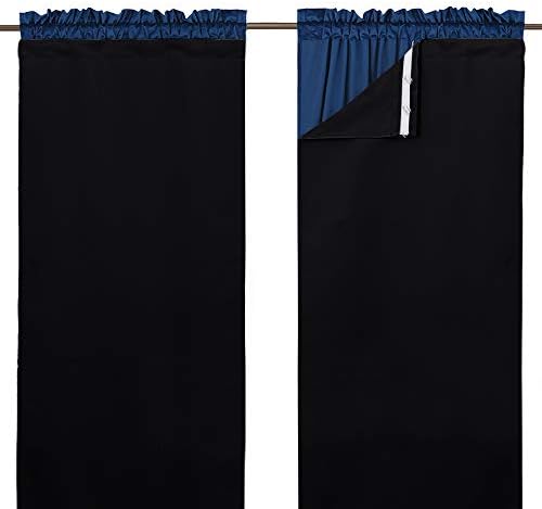NICETOWN Door Curtains for Doorway, Black Out