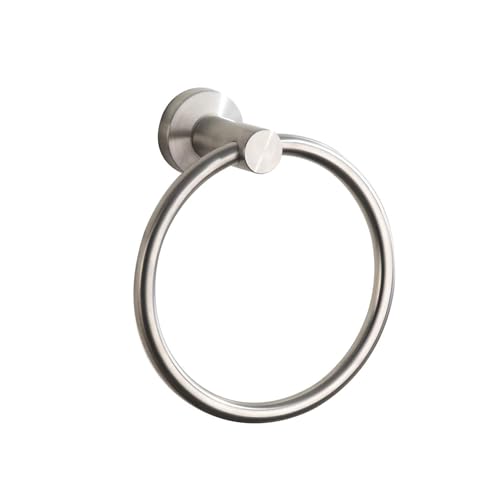 BGL Towel Ring Brushed Nickel, Bath Hand Towel Ring Stainless Steel Round Towel Holder for Bathroom