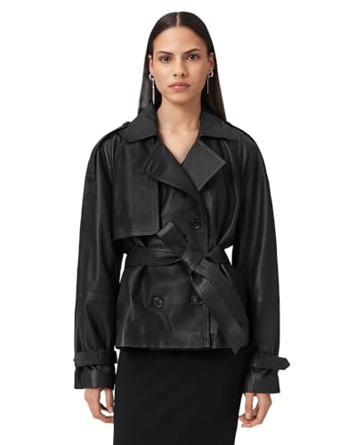 AllSaints Reed Jacket Capispalla, Nero, XS Womens