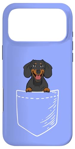 Funny Black Pocket Dachshund Lover �X�}�z�P�[�X iPhone 17 Pro Max �p