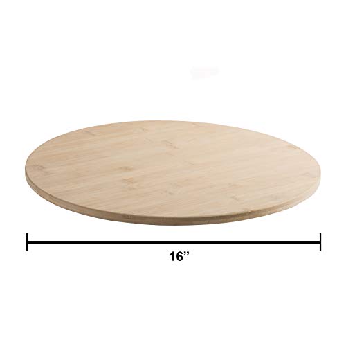 Tabla de cortar redonda de bambú 30.5 cm - pack de 2 miniatura 6