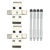 Hoypeyfiy 2Pcs Front Brake Pad Fitting Kit Shims, Left and Right Brake Pad Fitting Kit Pins Shims, Replacement for Alfa Romeo 147 3.2 GTA BPF1296C