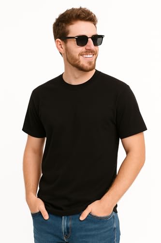 Image of Men's T-Shirts Ringspun Cotton Crew Neck Tee Shirts|Casual Wear T Shirt | Pre Shrunk with Panel Wash