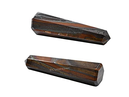 Image of Crystal Heaven Certified Red Tiger Eye Crystal Tower Obelisk Point For Chakra, Healing And Balancing - Aaa Grade Original Certified Gemstone Agate For Reiki Meditation Yoga Spiritual (3-4 Inches)