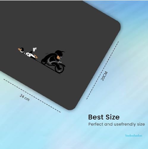 Image of Cute Mouse Pad - Printed Mousepad with Anti-Slip Rubber Base & Smooth Mouse Control for Laptop, Gaming, Notepad, Desktops (Superhero)