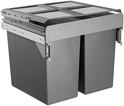 FittingsCo 90 LTR RECYCLE BIN PULL OUT KITCHEN INTEGRATED 600MM BASE UNIT CABINET ECO BIN