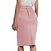 Bellivera Skirts for Women Trendy Stretchy Pencil Skirt FF21 Pink XL