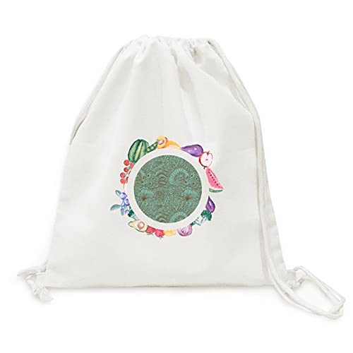 Beauty Gift sac en tissu pliable art abstrait bleu poissons et plantes idée cadeau utile