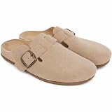 Nakloe - Zuecos Mujer - Zuecos Hombre - Fabricados en Piel - para Uso Interior y Exterior (Rosa, Sistema Tallas Calzado EU, Adulto, Hombre, Números, Mediano, 42)