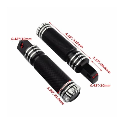 Repose-pieds de moto antidérapant avec fixation mâle compatible avec Davidson HD custom - 7