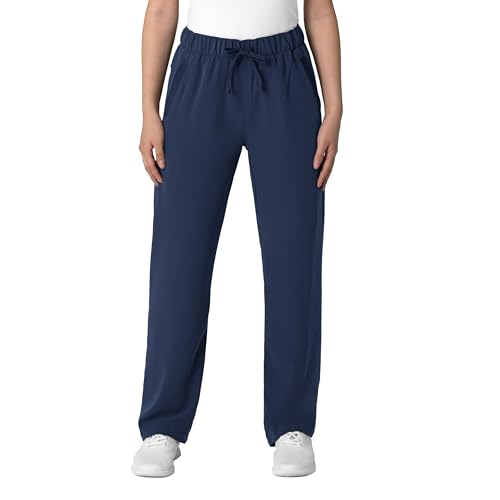 Wink Nova Women's Stovepipe High-Low Hem Scrub Pant, Navy, M PET