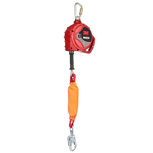 3M Protecta Edge Self-Retracting Lifeline 3590046, Galvanized Cable, Steel Swivel Snap Hook, 20 ft., Class 2, ANSI