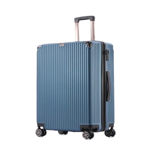 Suitcase Strong And Thickened Suitcase, Business Trolley Case, Explosion-proof Zipper, Silent Caster Suitcase Suitcase Tags(Blue,20in)