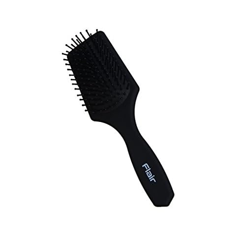 Flair Brush F84 Mens Unisex Paddle Hair Brush - Soft Touch Cover