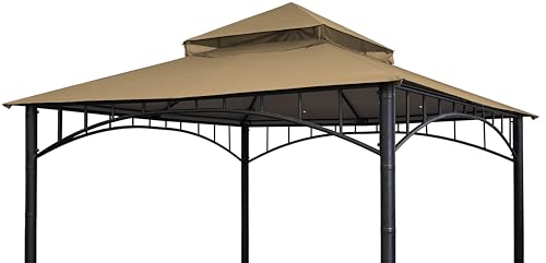 SCOCANOPY Replacement roof Compatible with Target Madaga Gazebo Model L-GZ136PST,(Tan)