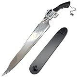 Gunblade 51in Stainless Steel Cosplay Replica with Stand