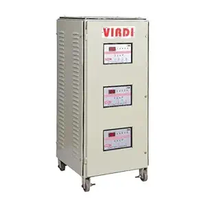 VIRDI Voltage Stabilizer Three Phase Air Cooled 300/470 Ideal for Industrial and Commercial Applications 15 KAV 1 Year Warranty