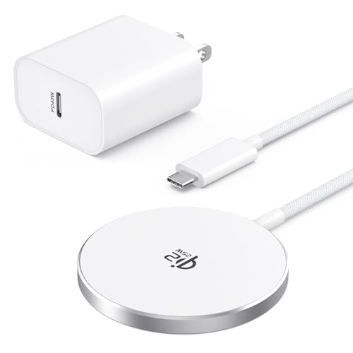 [Apple MFi Certified] Magnetic Wireless Charger for iPhone 17 16 Fast Charging,25W Fast Apple MagSafe Charger Wireless Charging Pad for iPhone 17/Air/17 Pro Max/16Pro/15/14/13/12/AirPods 3/2/Pro-4FT