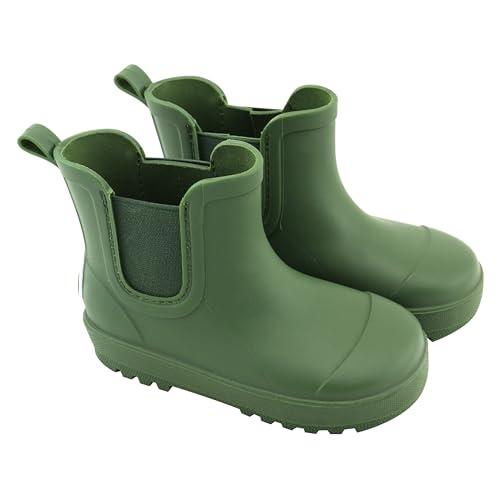 BEARPAW Toddler Rain Boots, Waterproof Rubber Kids Rainboot, Girls/Boys Light Water Shoes for Muddy Park/Hiking2